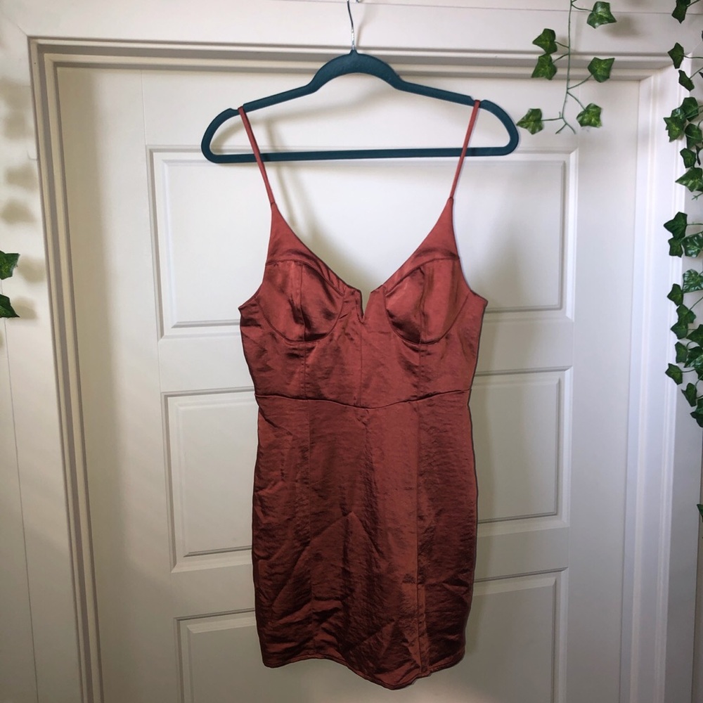 Kendall and Kylie Satin mini dress